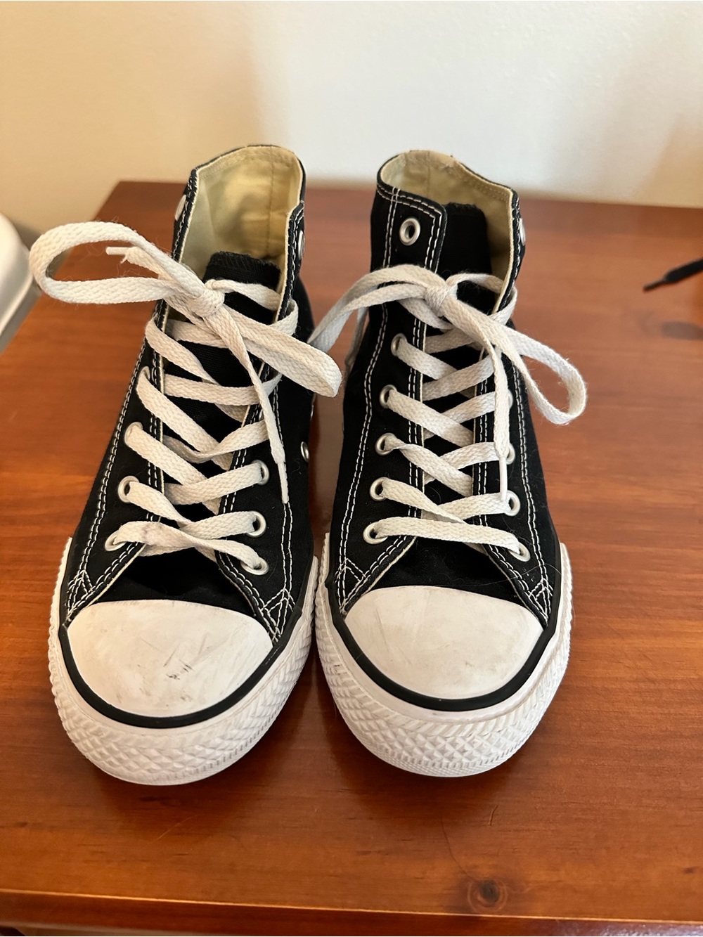 Converse Kids Black and White High-Top Canvas Sneakers